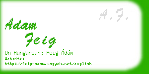 adam feig business card